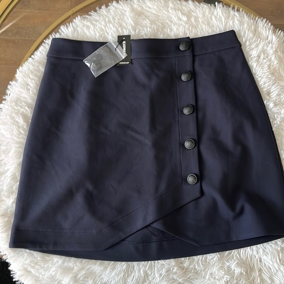 New with tags Express size 12 navy blue skirt - Picture 1 of 6